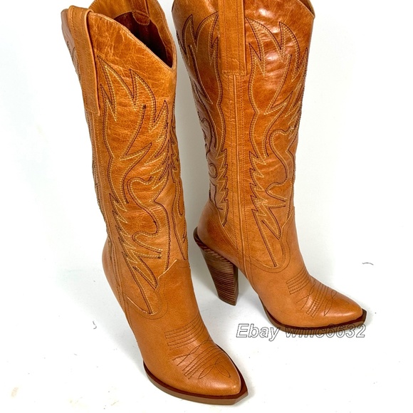 Jessica Simpson Alan Cowboy Cowgirl Boots - Women's 9B Excellent Condition - Picture 14 of 15